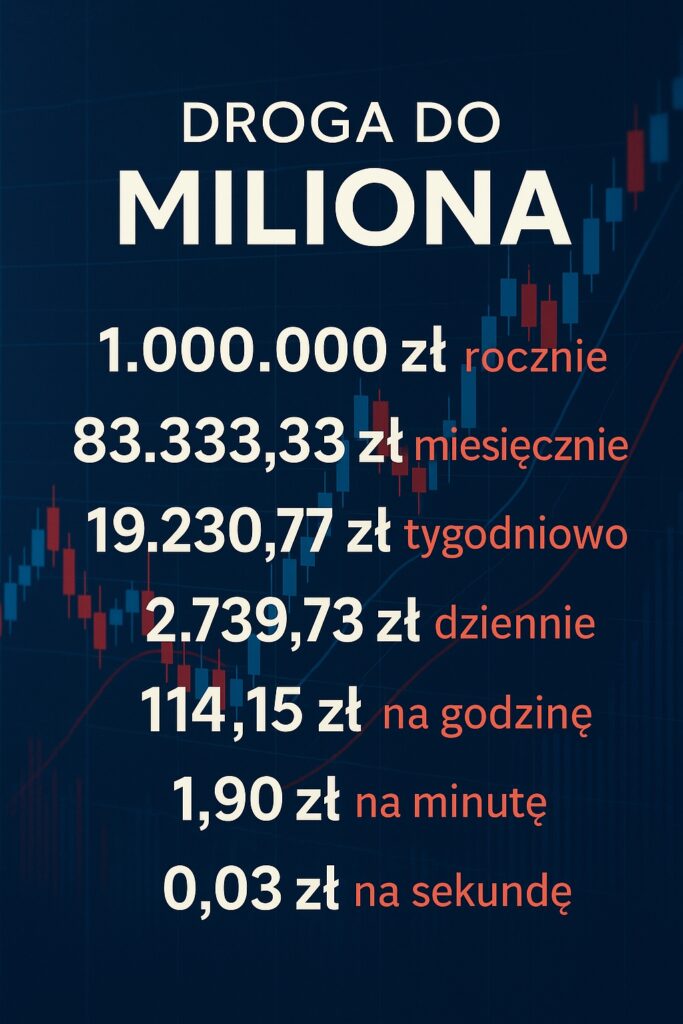 Droga do miliona – czyli ile naprawdę musisz zarabiać, by zostać milionerem