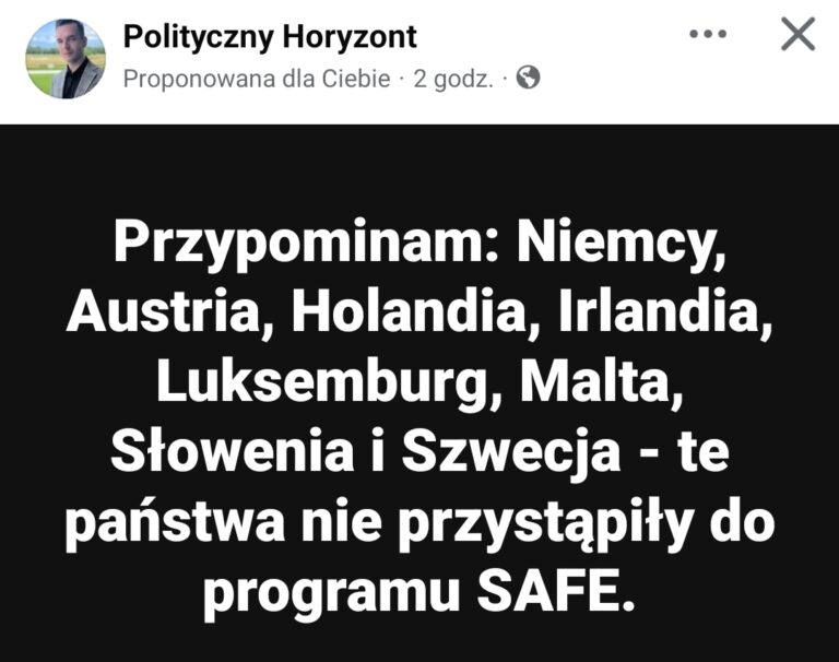 SAFE pożyczka dla Polski
