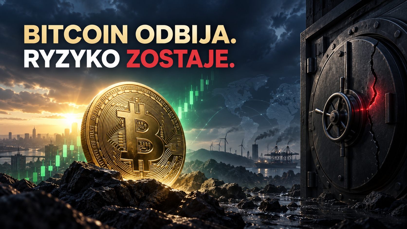 Bitcoin odbija, ale ryzyko nie zniknęło